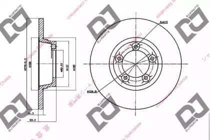 Тормозной диск DJ PARTS BD1506